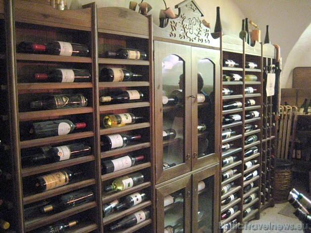 The wine-cellar of Palmse, where you can taste the special Palmse wine as well