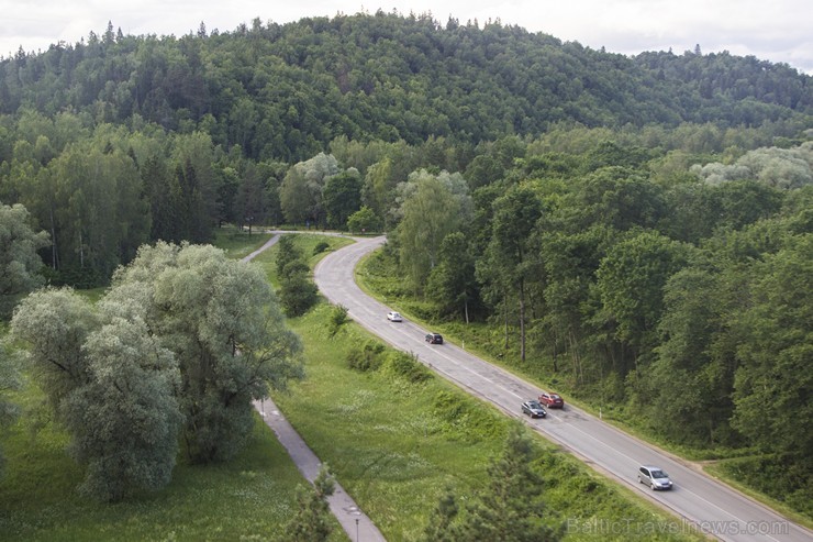 The Cable Car opens a view of castles, the bosleigh track and a charming scenery of Sigulda.
