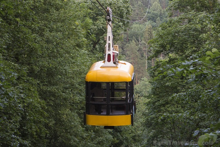 The Cable Car over Gauja River first began working in 1969, and is the only track of this kind in the Baltic states. 