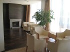 Atpūtas telpa un kamīns vienā no viesnīcas apartamentiem 9