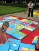 Bērniem bija iespēja arī likt milzu pasaules kartes puzli 6
