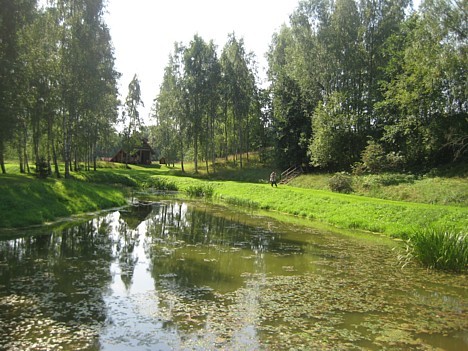 Braslas upes senā gultnē tagad ir izveidojies neliels ezeriņš 26873