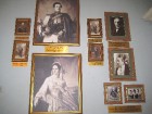Lielajās bildēs pa kreisi: Aleksander Von der Pahlen (1819.-1895.) un viņā dzīvesbiedre Olga Frederike Agnes Isabella von Grote (1826.-1888.), bet pa  9
