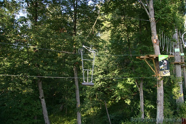 Tarzāna parkā ir 6 šķēršļu trases, katra ir ar atšķirīgu grūtības pakāpi un pielāgota gan bērniem, gan rūdītiem drosminiekiem. Parkā ir visdažādākie š 36990