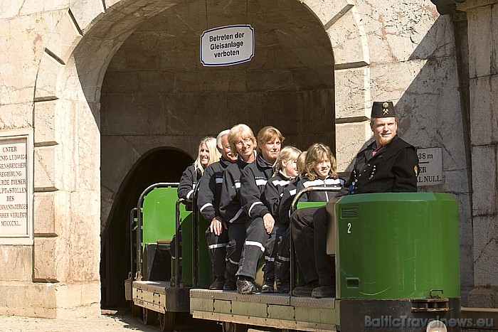 Pašos Vācijas dienvidos atrodas Berhtesgādena (Berchtesgaden), kur tūristiem ir iespēja doties ekskursijā pa senajām sāls raktuvēm 
Foto: Südsalz Gmb 50495