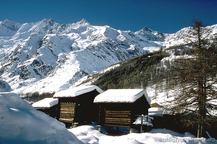 Zāsas ielejā valda patīkams klimats - bieži spīd saule un temperatūra ir mērena 
Foto: Photopress/Saas-Fee 50900