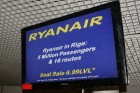 Lidsabiedrība Ryanair no lidostas Rīga nodrošina 16 maršrutus 9