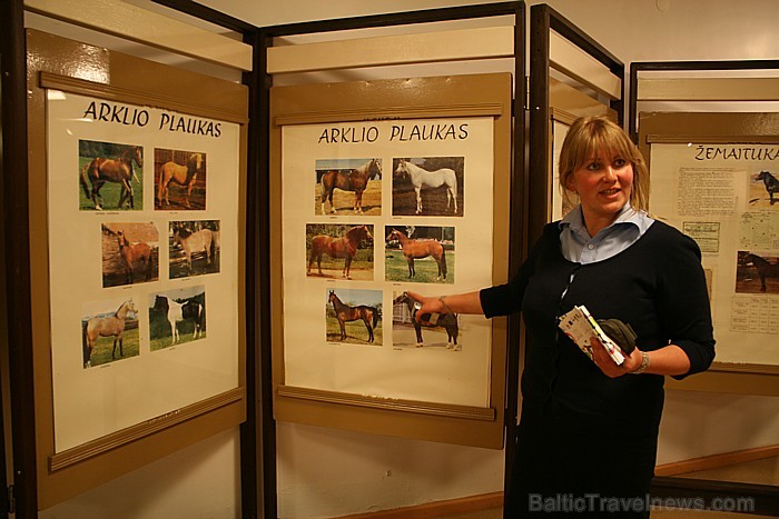 Muzejā ir izveidota plaša ekspozīcija, kas iepazīstina ar dažādām zirgu sugām, tai skaitā arī ar slaveno lietuviešu 