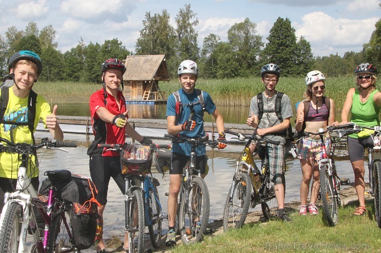 No Krāslavas novada kempinga «Sivers» jaunie velosipēdisti dodas uz Daugavpili 128505