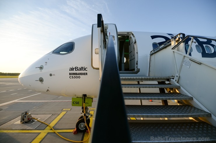 Lidosta «Rīga» un «Airbaltic» medijiem atrāda savu infrastruktūru un gaisa floti 202222
