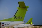 Lidosta «Rīga» un «Airbaltic» medijiem atrāda savu infrastruktūru un gaisa floti 55