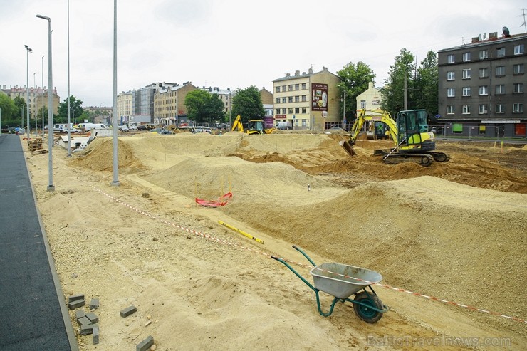 Rīgā aktīvi norisinās darbi, lai 16.septembrī atklātu Centra sporta kvartālu 202256