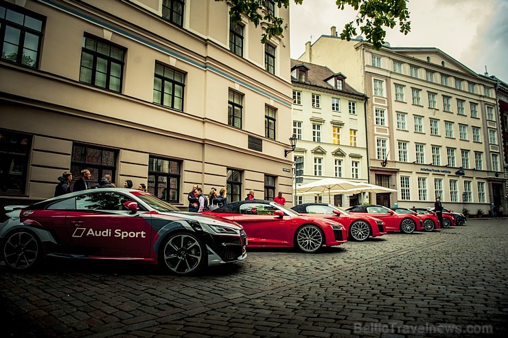 Audi izvēlas Rīgu, lai starptautiskai publikai un rīdziniekiem demonstrētu jaudīgākos vāģus 205823