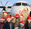 Ar somu lidsabiedsabiedrības «Finnair» lidmašīnu 5.12.2017 Rīgā ielido Ziemassvētku vecītis no Lapzemes 13