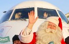 Ar somu lidsabiedsabiedrības «Finnair» lidmašīnu 5.12.2017 Rīgā ielido Ziemassvētku vecītis no Lapzemes 15