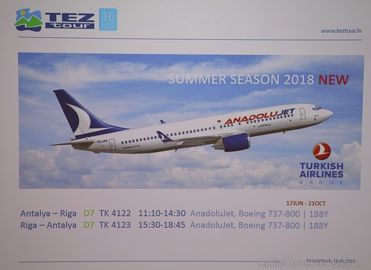 Tūroperators «Tez Tour» prezentē vasaras ceļojumus un jaunumus 223112