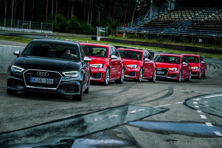 Travelnews.lv izmēģina Audi RS 3 un Audi RS 4 dinamiskās īpašības Biķernieku trasē 226843