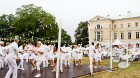 Mežotnes pils parkā ap 500 viesu pulcējas baltajā piknikā 53