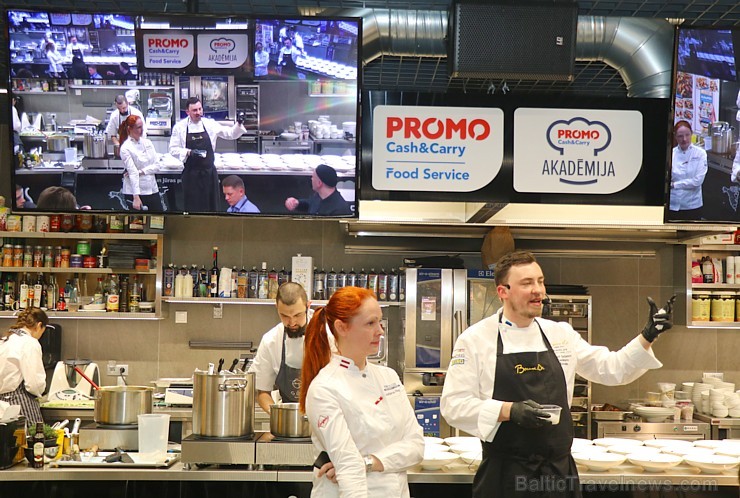 «Promo Cash&Carry Gastro» studijā viesojas Igaunijas restorāna «Söe» šefpavārs Pāvels Gurjanovs ar meistarklasi, kurš ir pasaules prestižā konkursa «B 244071