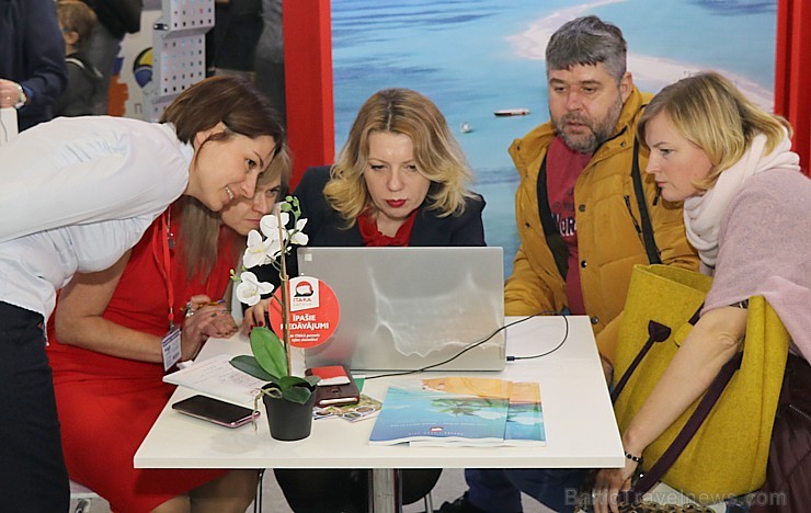 Tūrisma izstāde «Balttour 2019» pulcē ceļotājus, interesentus un atpūtniekus. Vairāk foto: Tn.lv/foto/ 245170