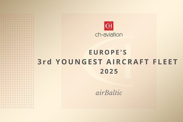 «airBaltic» Receives ch-aviation Europe's Third Youngest Aircraft Fleet Award 2025