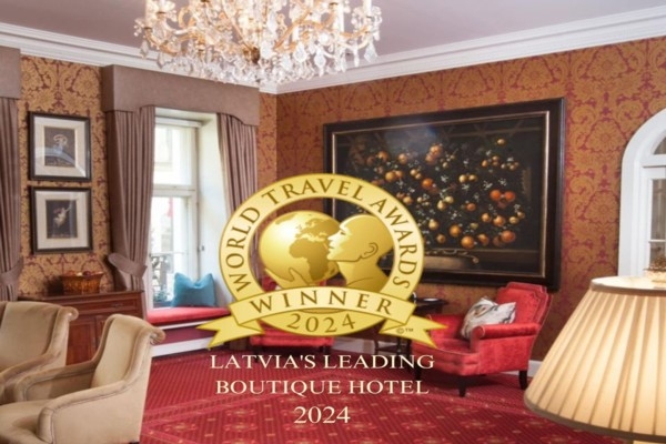 Grand Palace Hotel has been honoured as LATVIA’S LEADING BOUTIQUE HOTEL 2024